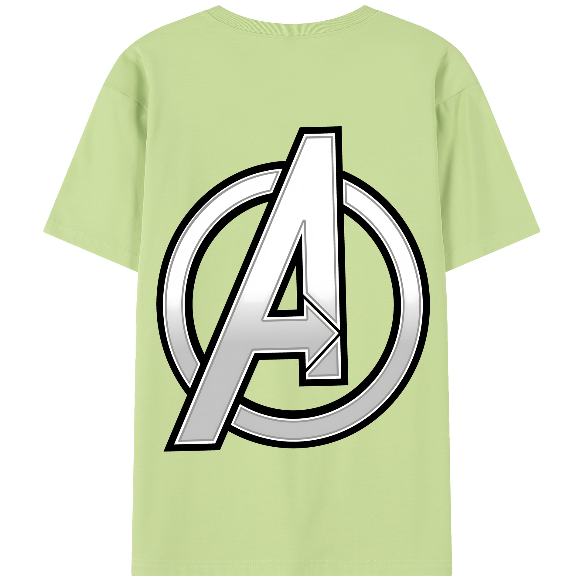 （画像用） アベンジャーズ The Avengers 綿100％半袖Tシャツ（背面プリント）